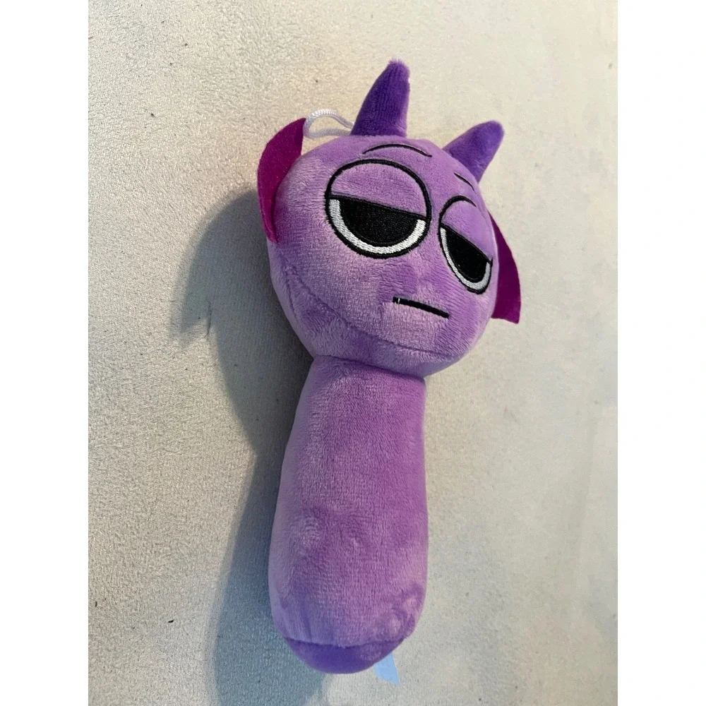 Sprunki Durple Purple Character Plush Toy Embroidered Soft Stuffed Animal